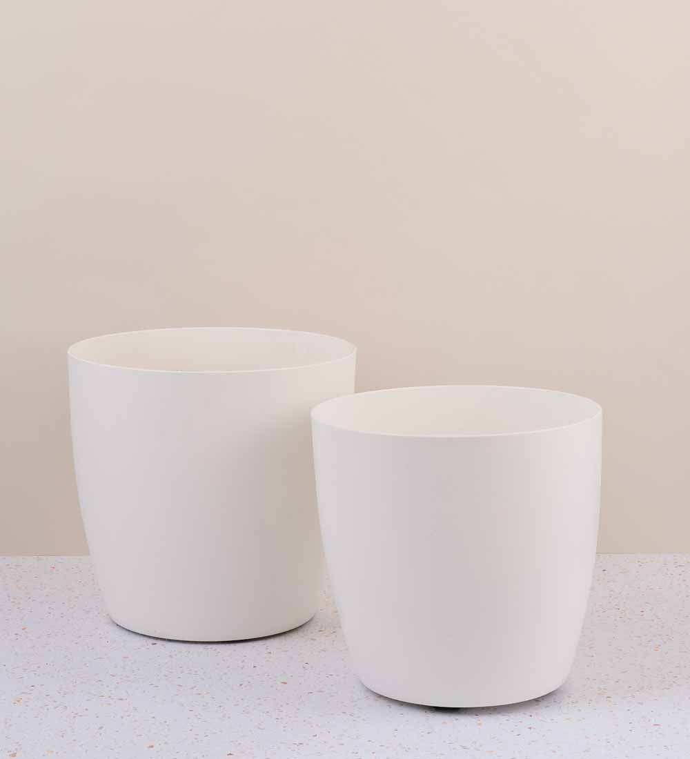 White Elho Planter on Wheels