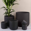 Dark Grey Concrete Pot