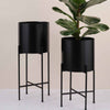 Black Hübsch Planter with Stand