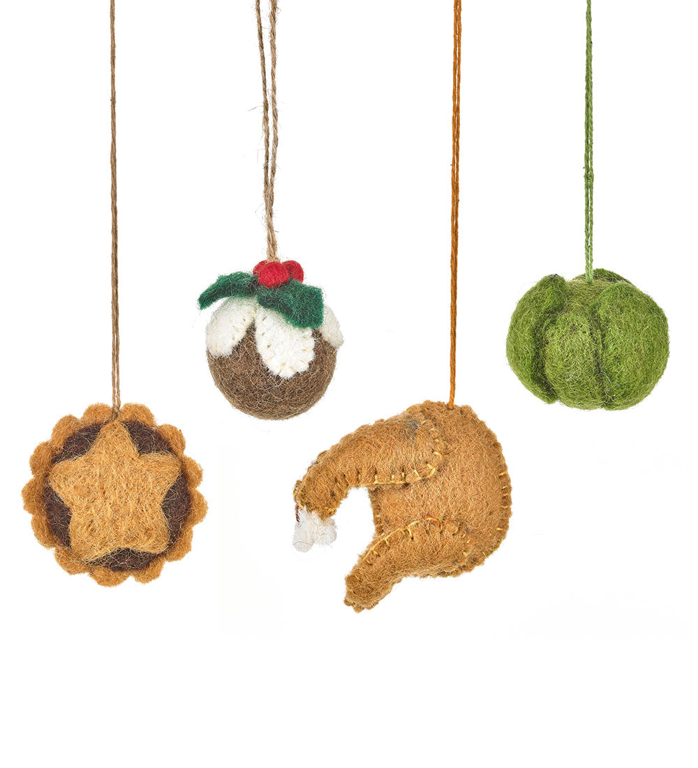 Felt All The Trimmings Tree Decorations