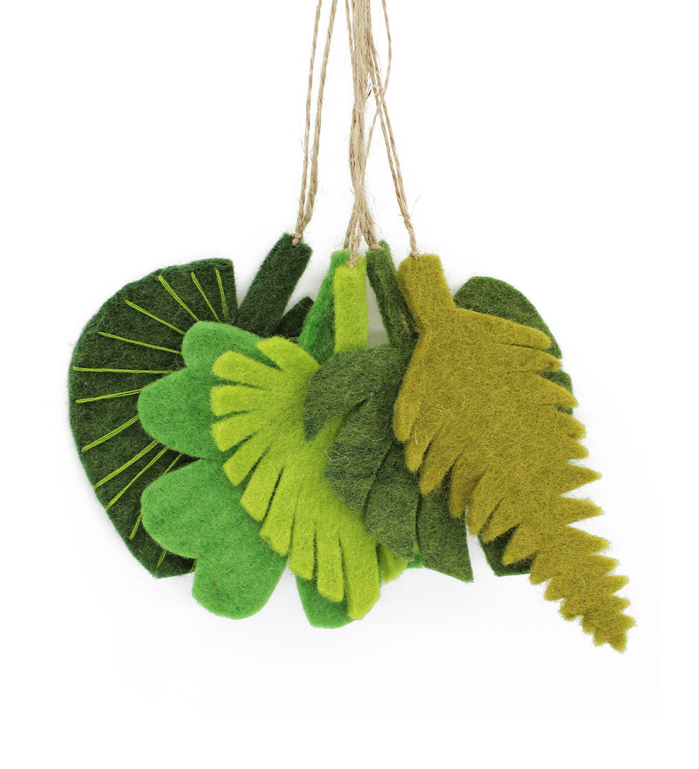 Felt Leaf Lovers Decorations