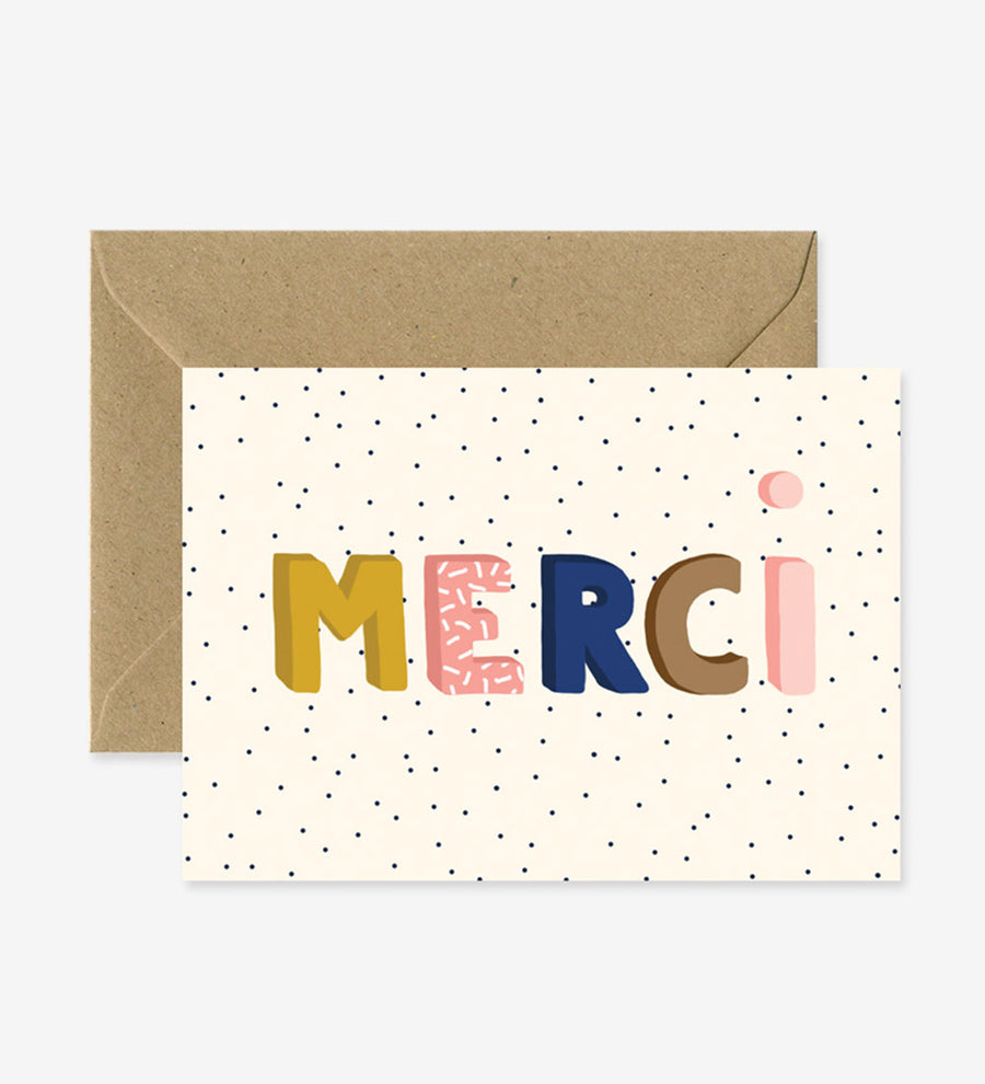 ‘Merci’ Thank You Card
