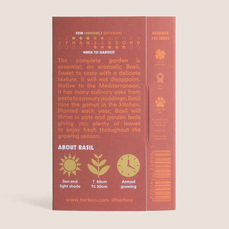 Basil 'sweet genovese' Seed Kit