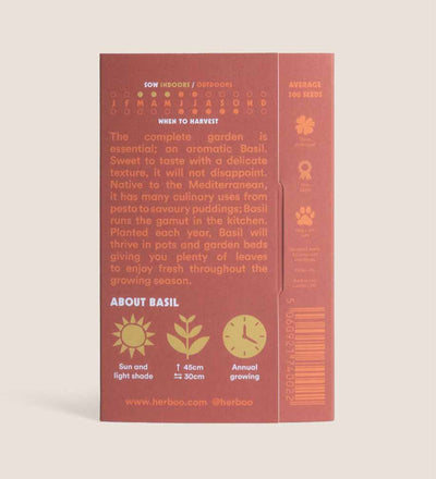 Basil 'sweet genovese' Seed Kit
