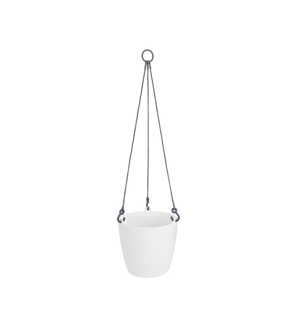 Elho Brussels Hanging Basket White