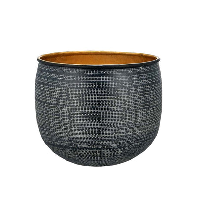Nkuku Tembesi Etched Planter (27cm)